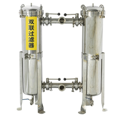 Saringan Filter Duplex Stainless Steel 35t / jam Dekontaminator Pengalihan Air Pipa Sanitasi